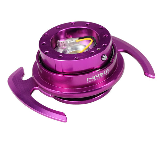 NRG Quick Release 4.0 - Purple Body / Purple Ring w/ Handles - SRK-700PP